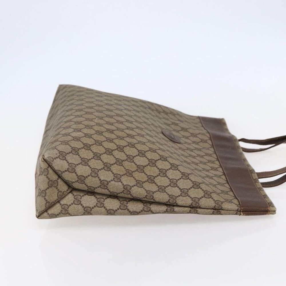 GUCCI GG Supreme Tote Bag PVC Beige 156 02 109 Auth bs30092 - Picture 5 of 16